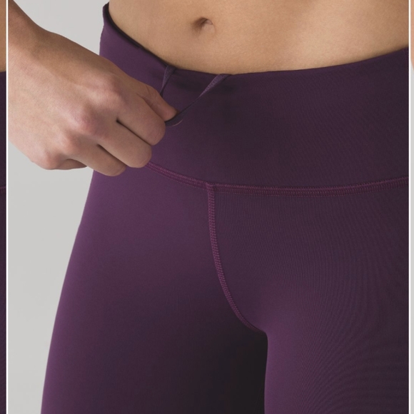 Lululemon Pace Rival Crop (22") Darkest Magenta - Picture 6 of 15